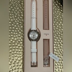 New InBox Michele Lilac Pink Rose Gold & Silver Two Tone Cape with Topaz Markers